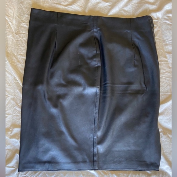 Alfani Faux-Leather Pencil Skirt - Picture 3 of 8